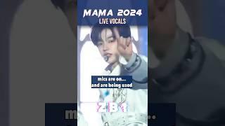 Live Vocals at MAMA 2024 (Boy Groups)