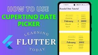 how to make a rounded Date picker in flutter #flutter #datepicker