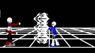 blue screen sans vs brutal error sans