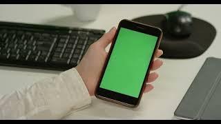 Download Videophone footage phone with green screen