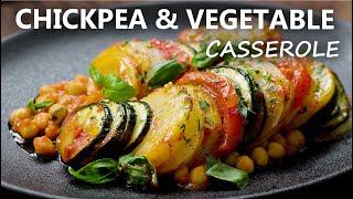 CHICKPEA and VEGETABLE CASSEROLE Recipe | Healthy Vegan and Vegetarian Meal Ideas | Chickpea Recipes