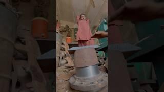Pushing the slip with hands hammer #skills#hammer#handmade#skill