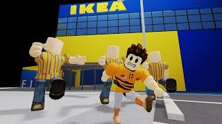 Kena Kejar Dengan Pekerja Ikea Tiada Muka!!! [SCP-3008 but it's 100 players] (Roblox Malaysia)