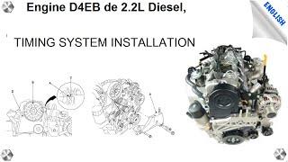 Hyundai Engine 2.2L Diesel D4EB, INSTALLING THE TIMING SYSTEM