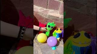 Sprunki  ballon challenge #yarnaby #sprunki #plushies #poppy #poop