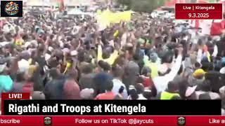 LIVE!! CHAOS as GenZ Block Rigathi Gachagua's Motorcade in Kitengela