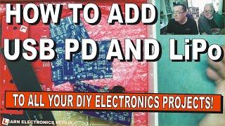 How To Power Almost ANY Electronics DIY  Project From USB PD and LiPo Rechqargeable Batteries