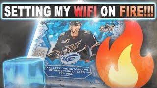 SETTING MY WIFI ON FIRE!!!  - 22/23 Upper Deck Ice Hobby Box  - Hockey Card Break