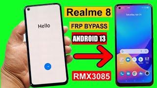 Realme 8 FRP BYPASS Android 13 (Without pc) Realme 8 (RMX3085) Google Account bypass 100% FREE