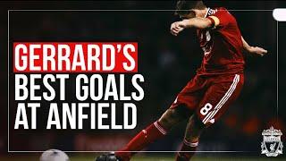 Steven Gerrard's BEST GOALS at Anfield | Long-range rockets, solo runs, free-kicks