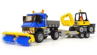 Lego City 60152 Sweeper and Excavator (Construction Site set) - Lego Speed Build