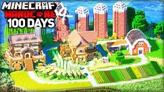 I Survived 100 Days Building the ULTIMATE COZY FARM in Minecraft Hardcore