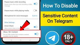 How To ENABLE & Disable Sensitive Content on Telegram (iOS & Android)