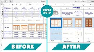 Door Schedules | 010 Working drawings | Archicad