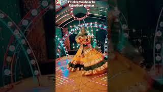 Twinkle Vaishnav ka studio stage pe dance sort video Rajasthani ghumar