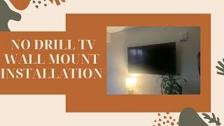 How to install a no drill TV mount #diy #diyprojects