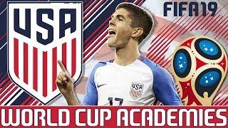 WORLD CUP ACADEMIES - REBUILDING USA - Fifa 19 Youth Academy Career Mode - Part 1