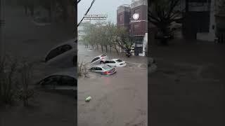 Floodwaters Sweep Away Cars in Argentina