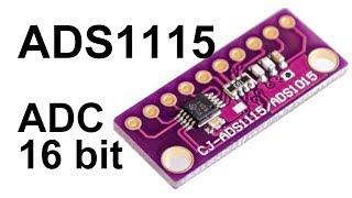 We connect an external ADC, ADS1015 (ADS1115). 4 analog inputs!