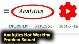 Fix YouTube Studio Analytics Not Working Problem Solved