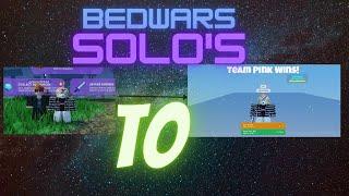 Trying to Win A Solo Match (Roblox Bedwars)