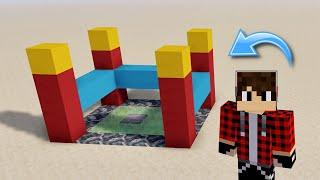 РАБОЧИЙ БАТУТ в Minecraft #shorts | Майнкрафт как построить игровой центр