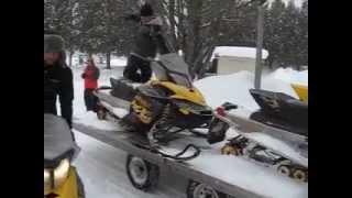 How to Properly Unload a Sled off your Trailer Video #2