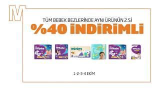 Migros'ta Bebek Bezlerinde Aynı Ürünün 2.si %40 İndirimli - MigrosTV