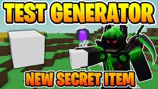 Roblox Islands TEST GENERATOR... (NEW SECRET ITEM)