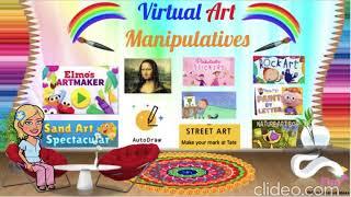 Virtual Art Manipulative Classroom . Bitmoji Arts and crafts classroom. PREVIEW .