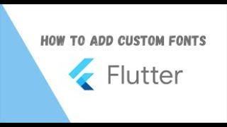 Flutter Tutorial -31 | Flutter CustomFont |Flutter Font Family | Google Font Flutter | Font awesome