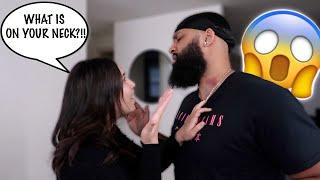 HICKEY PRANK ON GIRLFRIEND!!! *Freaks Out*