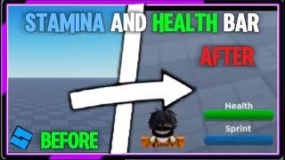 HOW TO MAKE STAMINA AND HEALTH BAR?   | Roblox Studio Tutorial ️ | 1MinuteRobloxTutorial