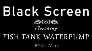 AQUARIUM Waterpump - White Noise | Black Screen | 10 Hour Sleep Sound