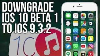 How to downgrade From IOS 10 to IOS 9.3.2 same with 9.3.3! Easy