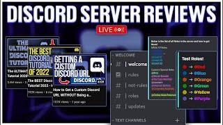  Reviewing YOUR Discord Servers LIVE!