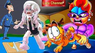 LUCY BỊ BẮT CÙNG MÈO GARFIELD VÀ CHẠY TRỐN KHỎI BÀ LÃO GHÉT MÈO | Escape Crazy cat lady ROBLOX Lucy