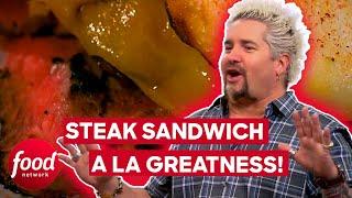 Chefs Compete To Make A Classic Steak Sandwich! | Guy's Grocery Games