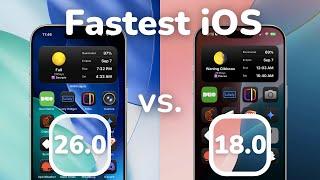 iOS Speed Test: iOS 18 vs iOS 26