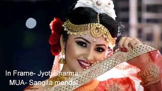 Jyoti Sharma At Bangali Bridal Look  Photoshop Janardan Boro Jyoti Sharma 