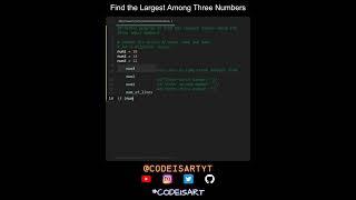 Find the Largest Among Three Numbers in Python | Python Examples | Python Coding Tutorial