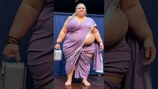 From Giant Worker to Bollywood Queen – Stunning Indian Saree Transformation  #agt