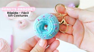 ¡Hazla en minutos con este tutorial!  Donut tejido en crochet. Amigurumi para principiantes