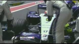 First ever pit-stop of Kazuki Nakajima - F1 2007