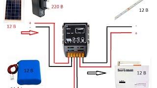 Аварийное освещение гаража своими руками 12 вольт с солнечной батарей в резерве