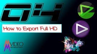 How To Export Full HD In Edius