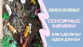 Сенсорные коробки для детей. Зачем нужны? Как сделать? #DIY