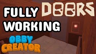 How to Make a DOORS ELEVATOR in Roblox Obby Creator