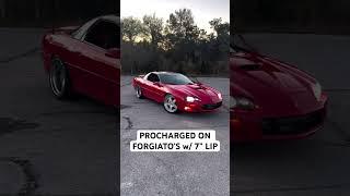 @ProChargerSuperchargers  4th Gen Camaro Sitting on @ForgiatoTV Wheels With 7” Lip