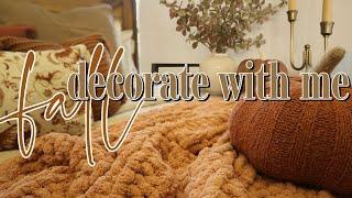 FALL BEDROOM DECORATE WITH ME | Cozy, warm, & layered bedding w/ Bedsure & more!